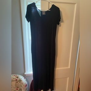 Black maxi dress